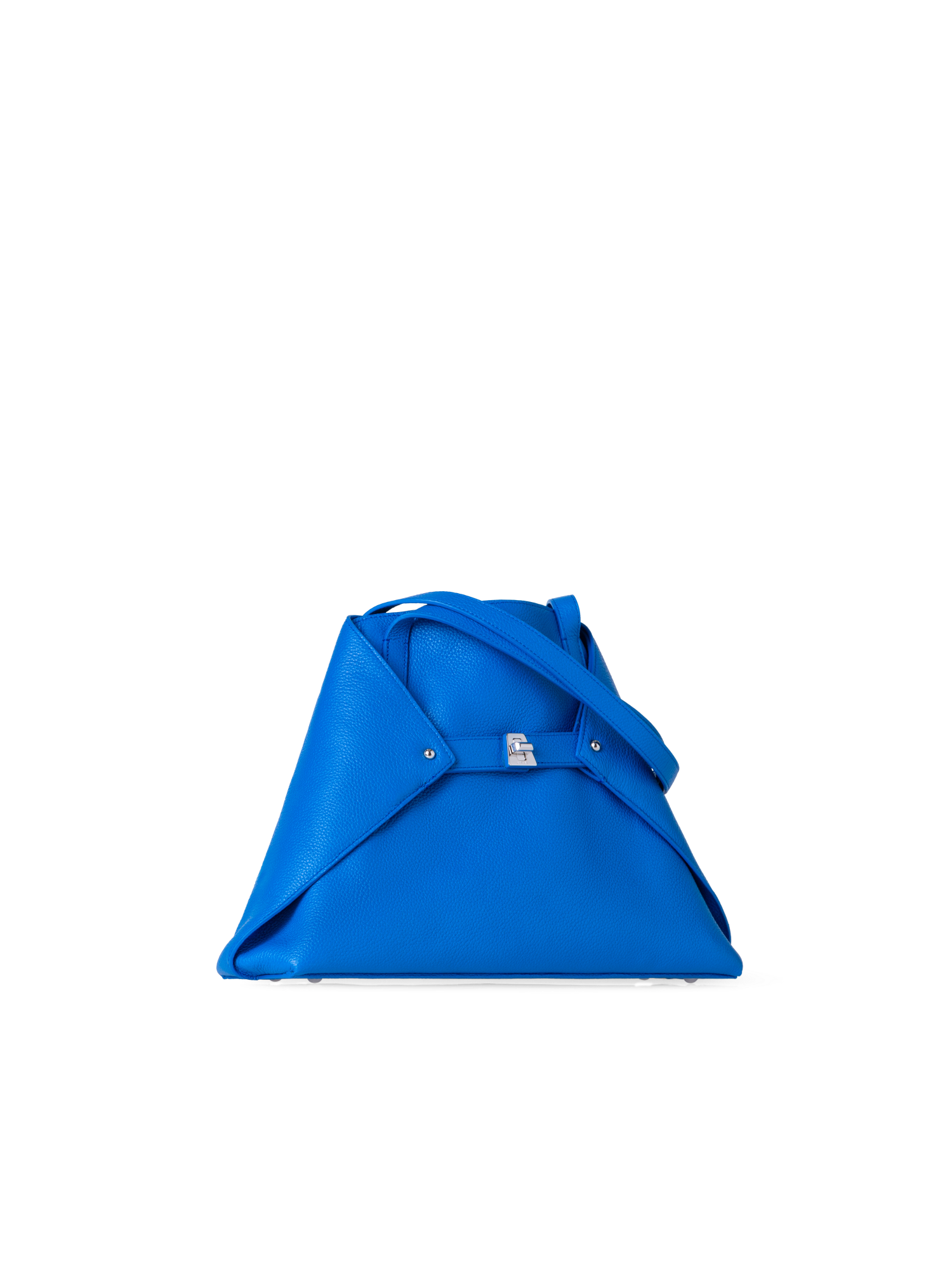 Designer Ai Small Shoulder Tote - blue