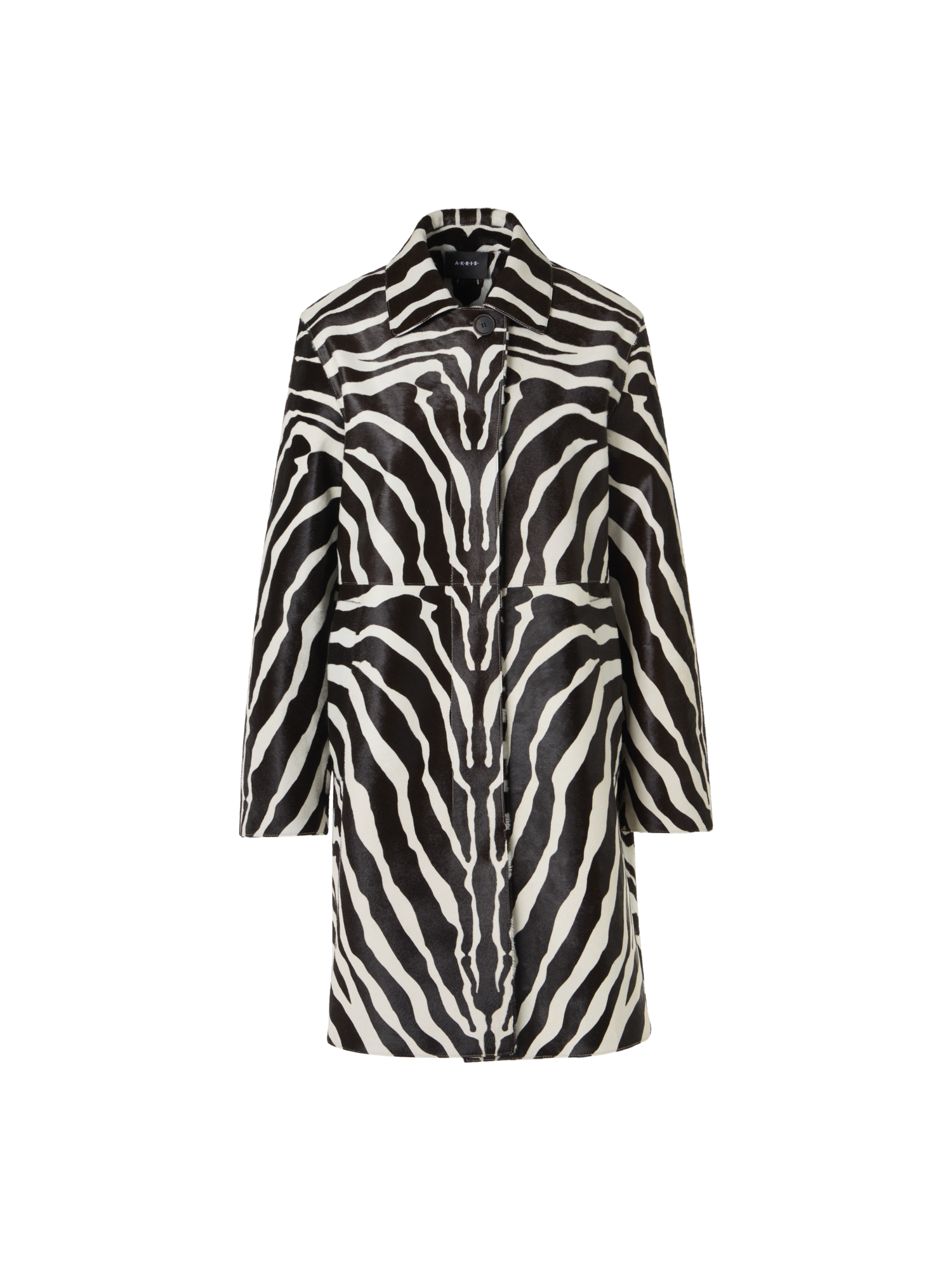 Designer Laron Short Coat in Calfskin - multicolor