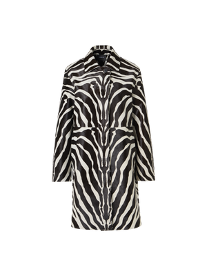 Designer Laron Short Coat in Calfskin - multicolor