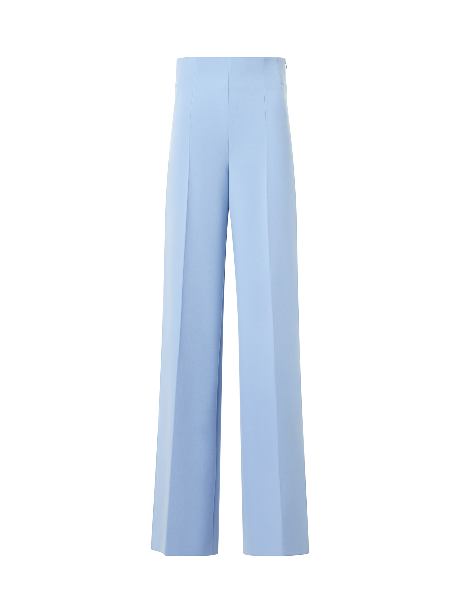 Designer High-Waist Wool Double-Face Pants