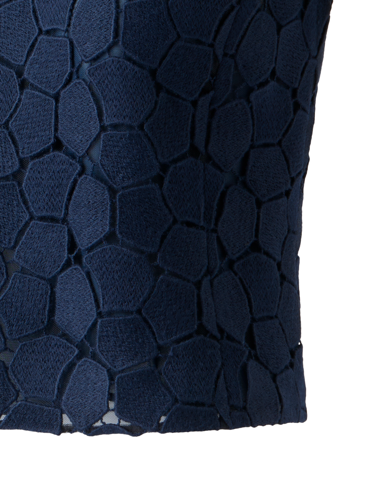 Designer Sleeveless Top with Lapis Lazuli Embroidery - neutral - navy - blue