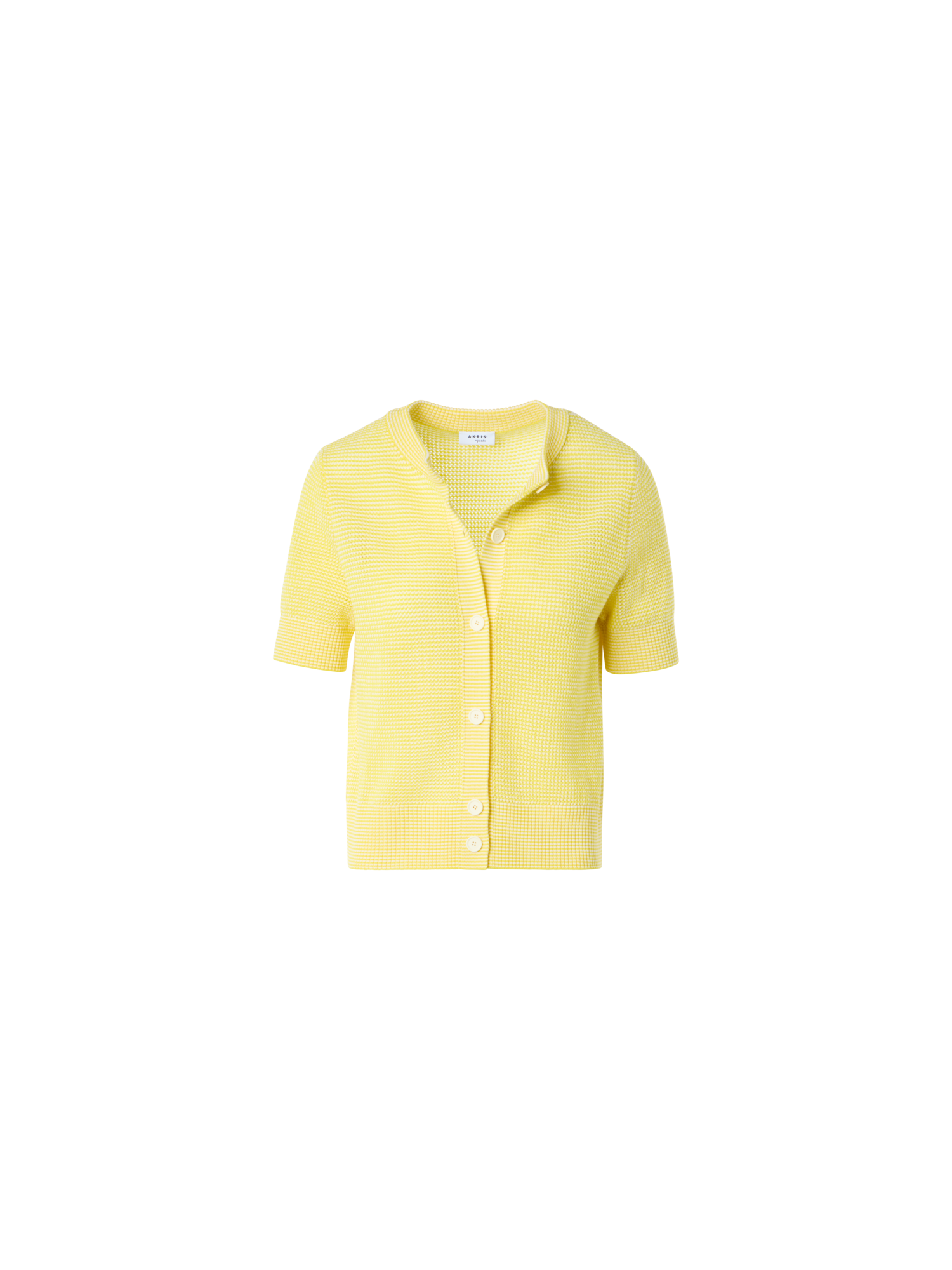 Designer Merino Wool Cropped Bolero Cardigan - yellow