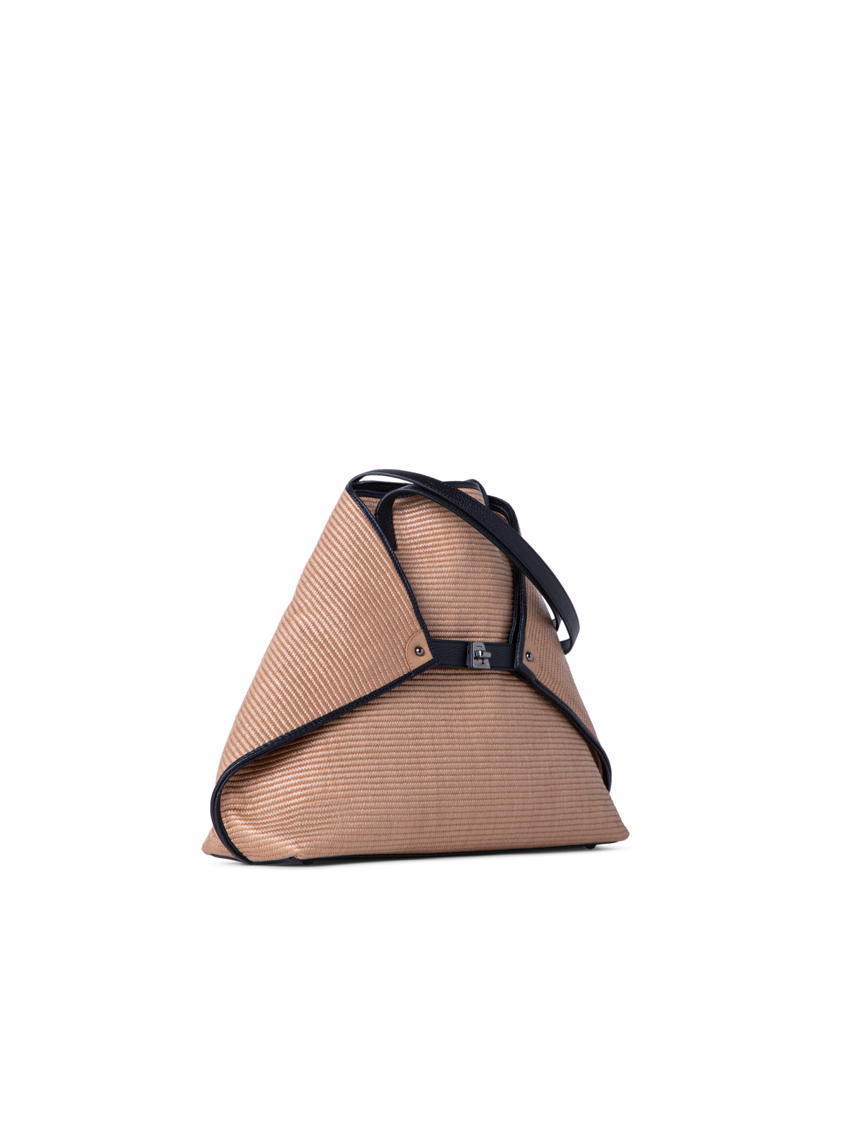 Designer Ai Medium Shoulder Tote - black - neutral - multicolor - beige