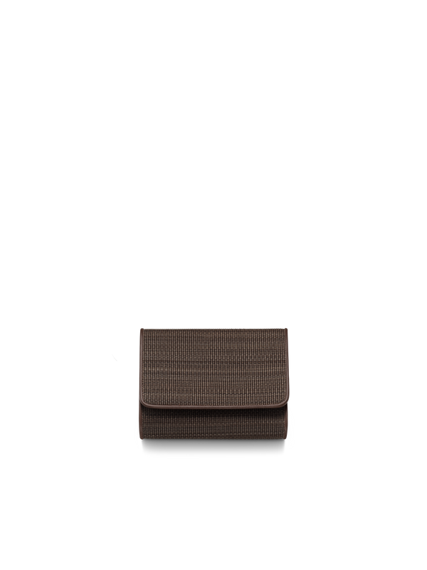 Designer Tri-Fold Wallet in Horsehair Fabric