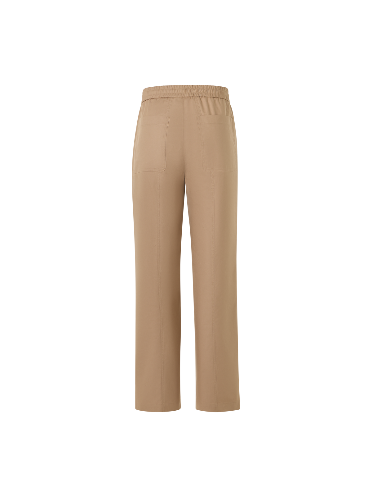 Designer Fritz Straight-Leg Pants in Cotton Gabardine - beige