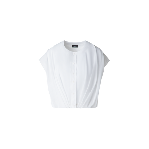 Ärmellose Bluse aus Baumwoll-Voile