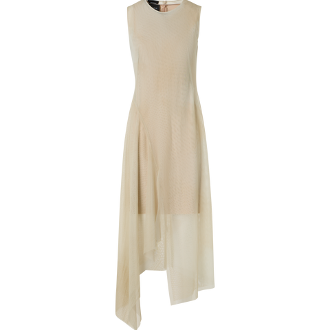 Transparentes Tüll-Kleid mit Chiaroscuro Druck