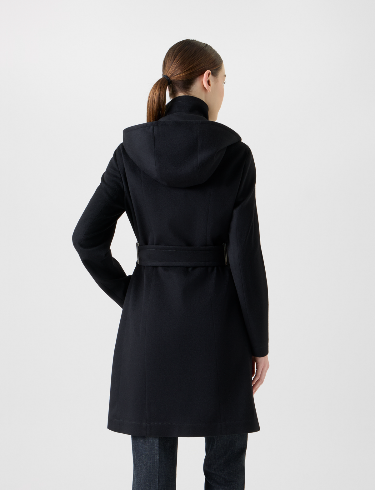 Designer Short Cashmere Storm-System® Trench Coat - black - neutral #editorial