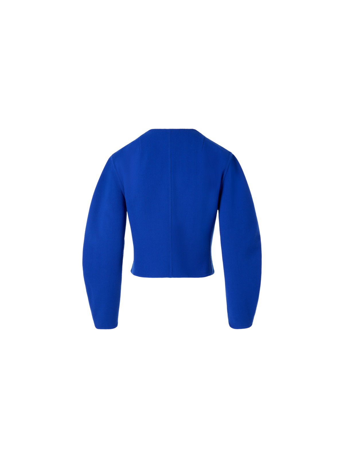 Designer Harriet Short Fitted Jacket in Wool Double-Face - blue