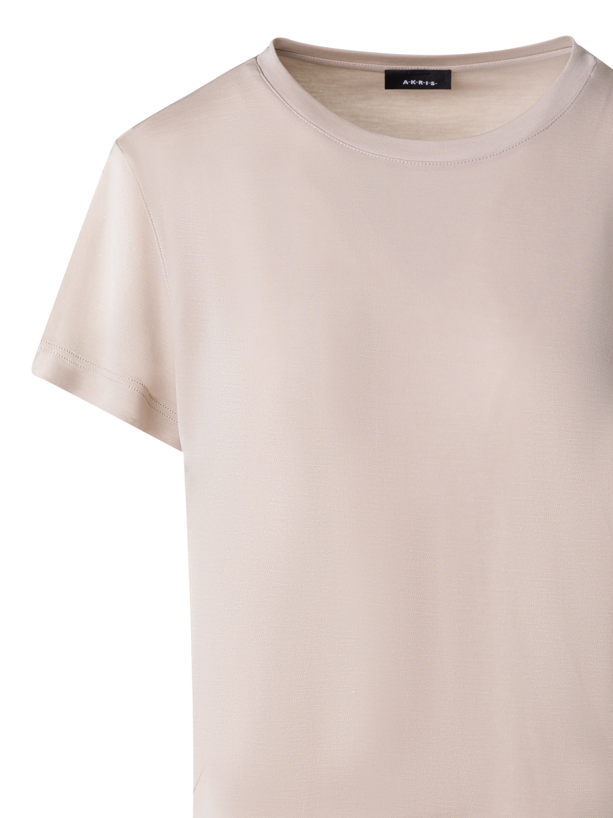 Designer Cotton Jersey T-Shirt - neutral - beige