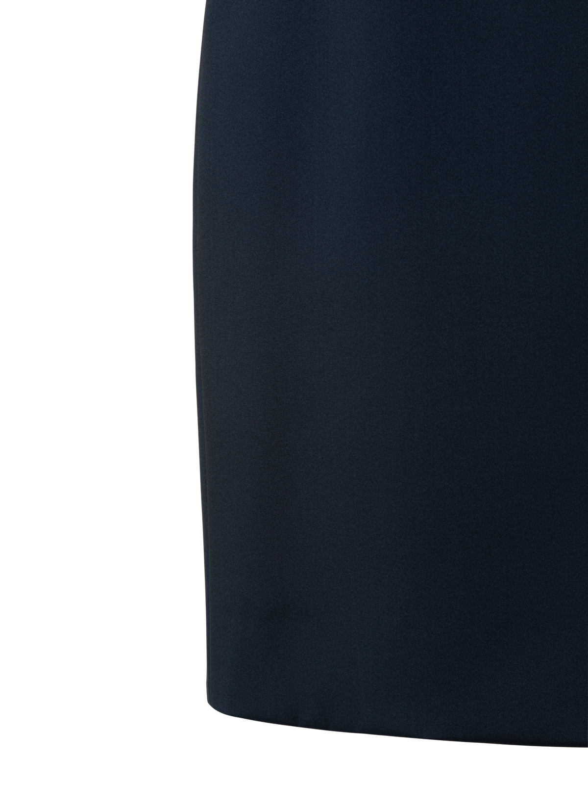 Designer Silk Crêpe Stretch Sheath Dress - navy - blue