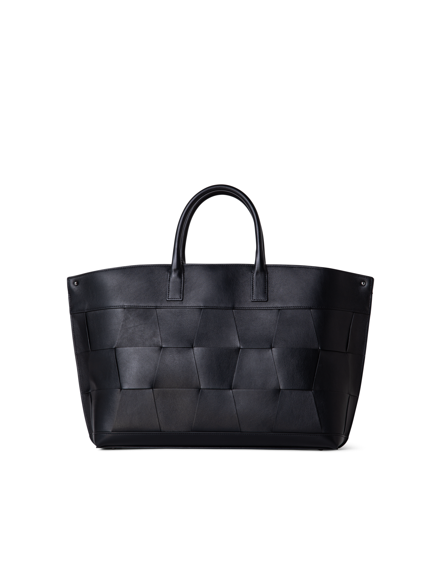 Designer Ai Medium Top Handle Tote - neutral - black