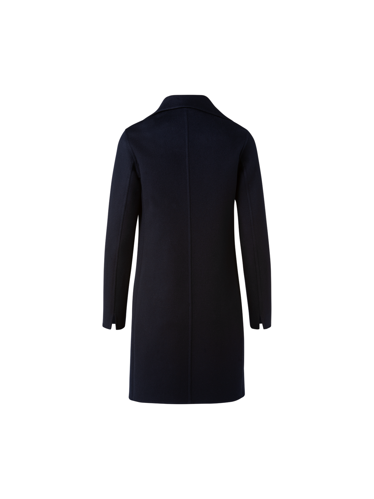 Designer Lightweight Double-Face Cashmere Coat - navy - blue