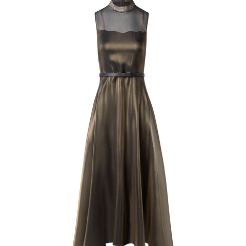 sheer silk dress Sheer Shimmer Silk Blend Organza Midi Dress – Akris EU