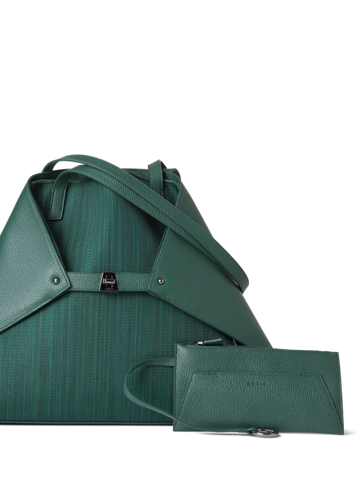 Designer Ai Medium Shoulder Tote - green