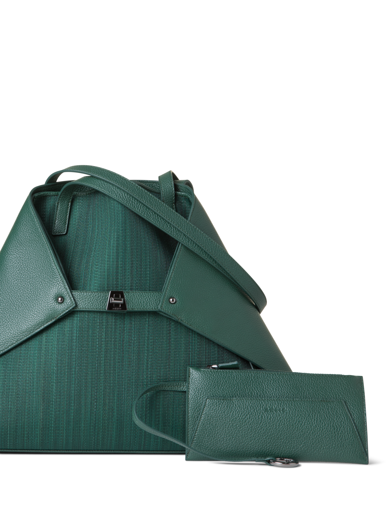 Designer Ai Medium Shoulder Tote - green