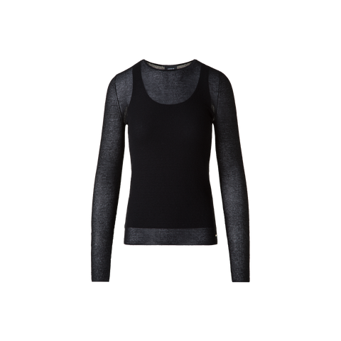 Pullover aus halbtransparenter Baumwolle