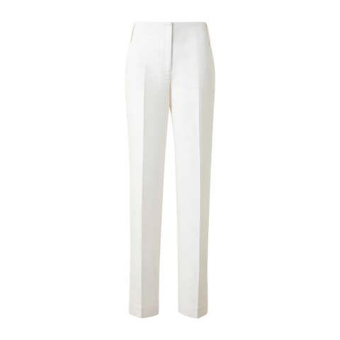 Tapered Hose aus Baumwoll-Seiden-Doubleface
