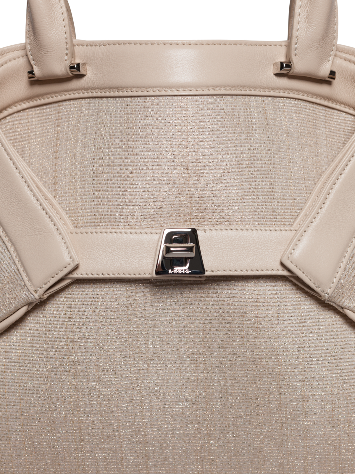 Designer Ai Small Top Handle Tote - neutral - ecru - white