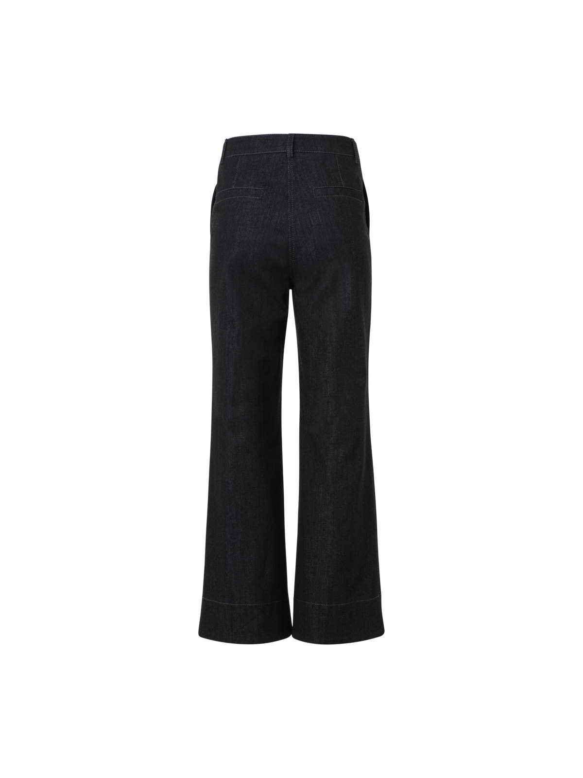 Designer Bootcut Cotton Denim Pants - black