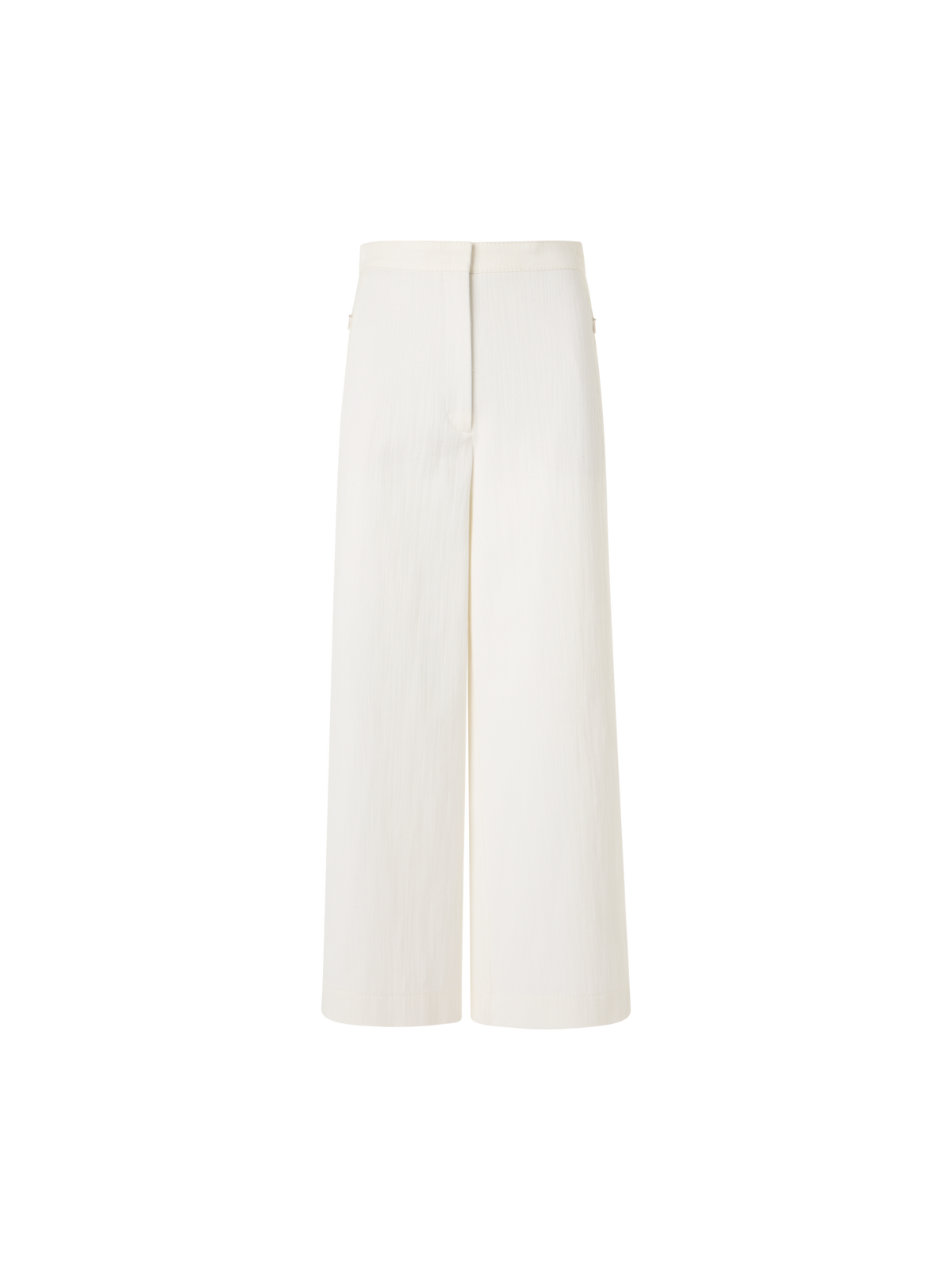 Designer Filip Wide-Leg Pants in Cotton-Stretch Denim - ecru