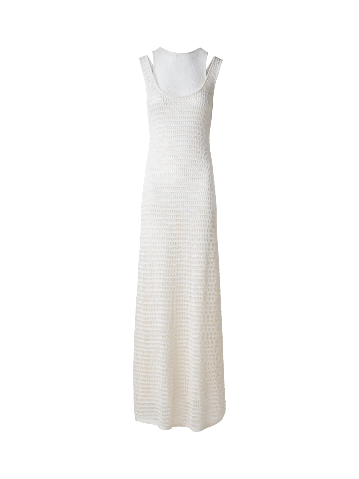 Bodycon Knit Dress in Layered Viscose Crochet Akris EU Bodycon Knit Dress in Layered Viscose Crochet Akris EU