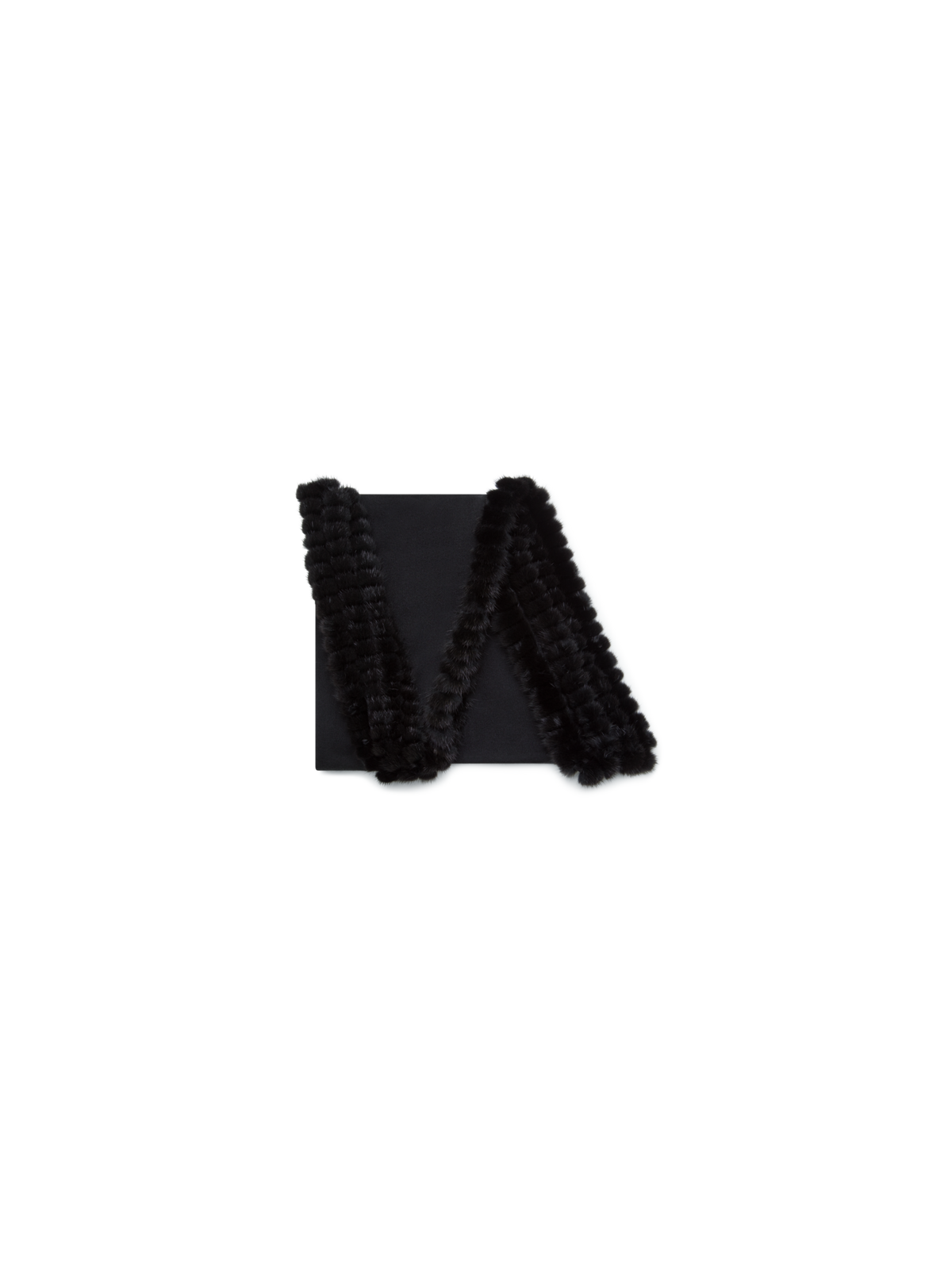 Designer Cashmere-Silk Scarf - black