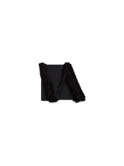 Designer Cashmere-Silk Scarf - black