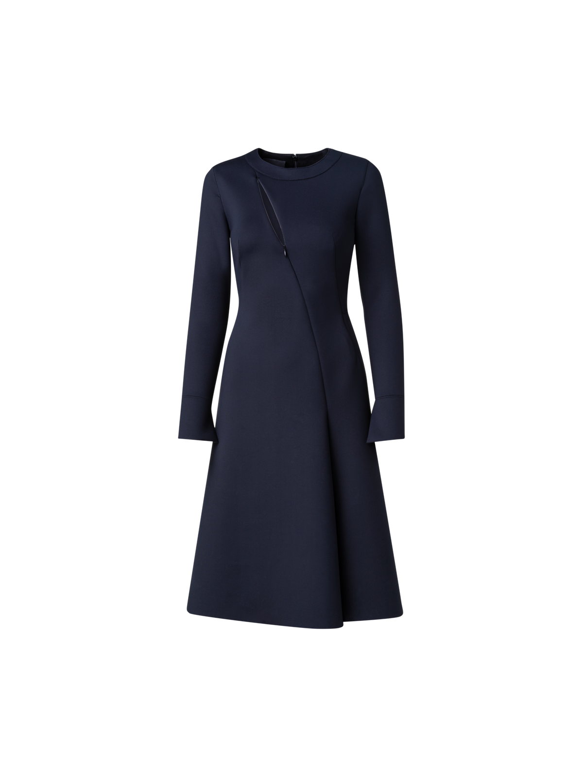 Designer Techno Neoprene Dress - black