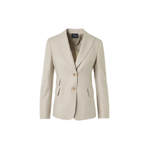Cashmere Pepita Two-Button Jacket