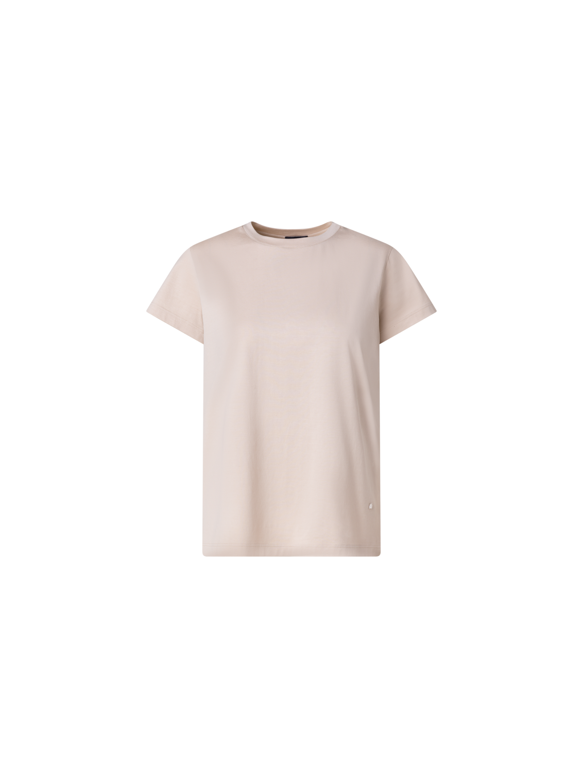 Designer Cotton Jersey T-Shirt - beige