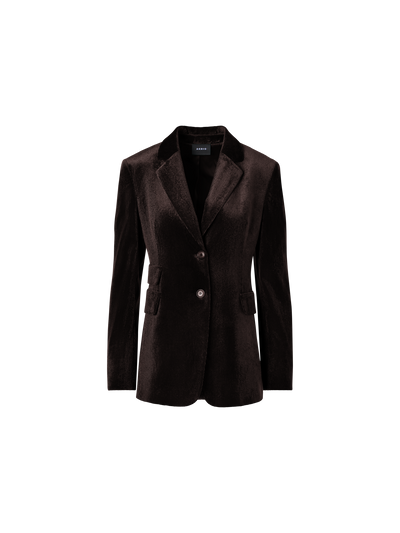 Designer Jacket in Fluid Corduroy - brown