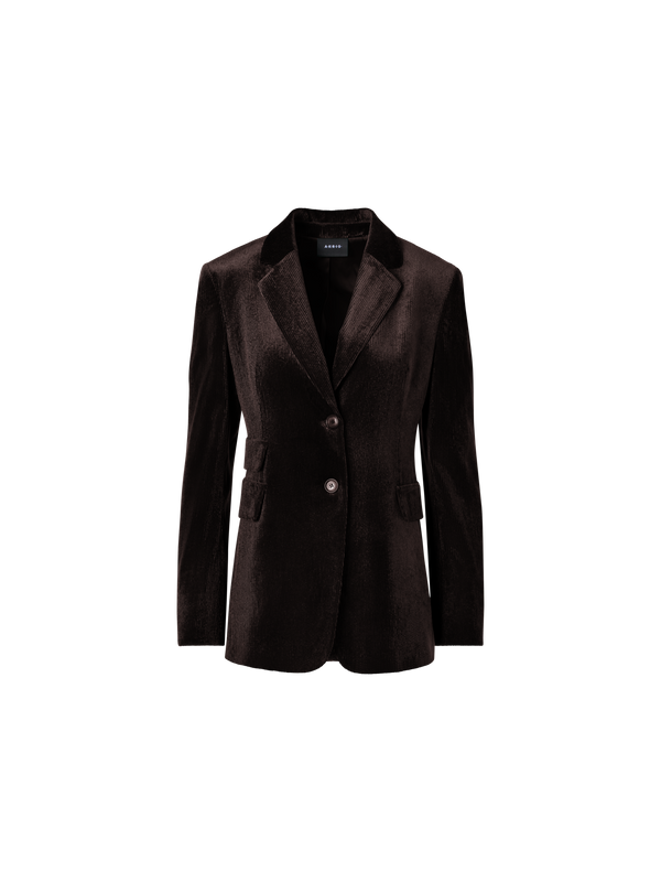 Designer Jacket in Fluid Corduroy - brown