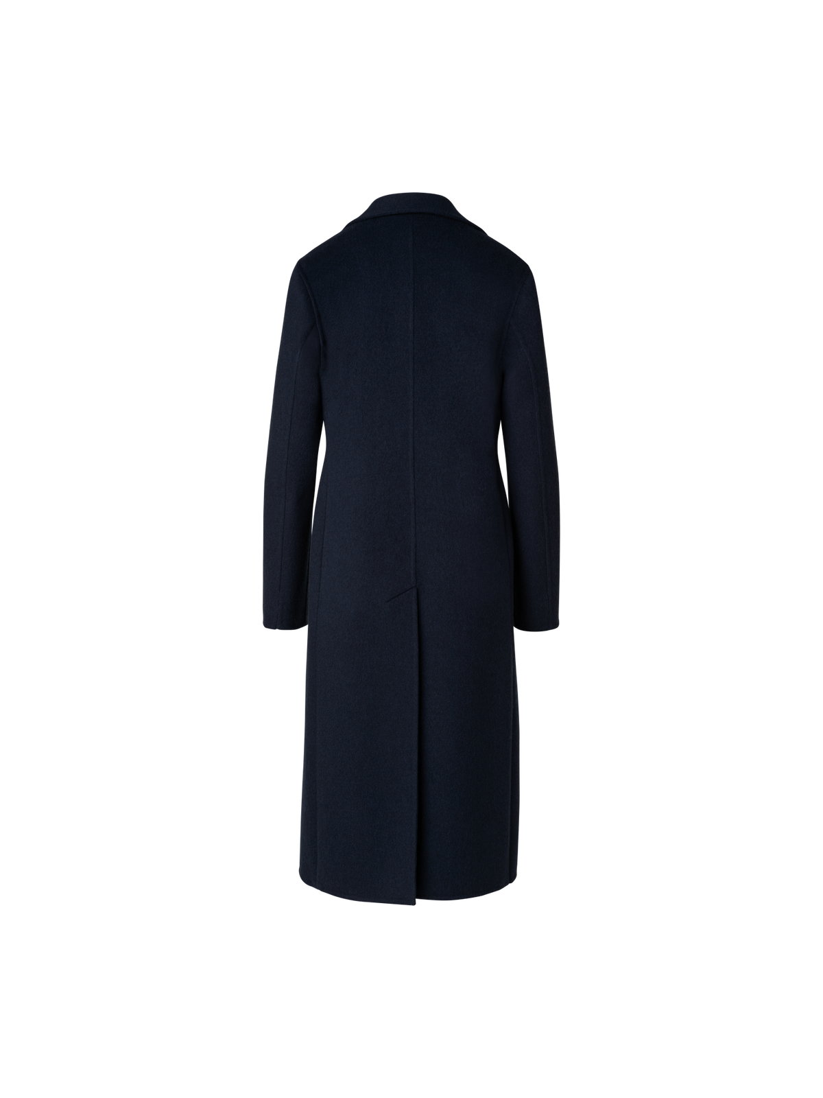 Designer Cashmere Double-Face Blazer Coat - navy - blue