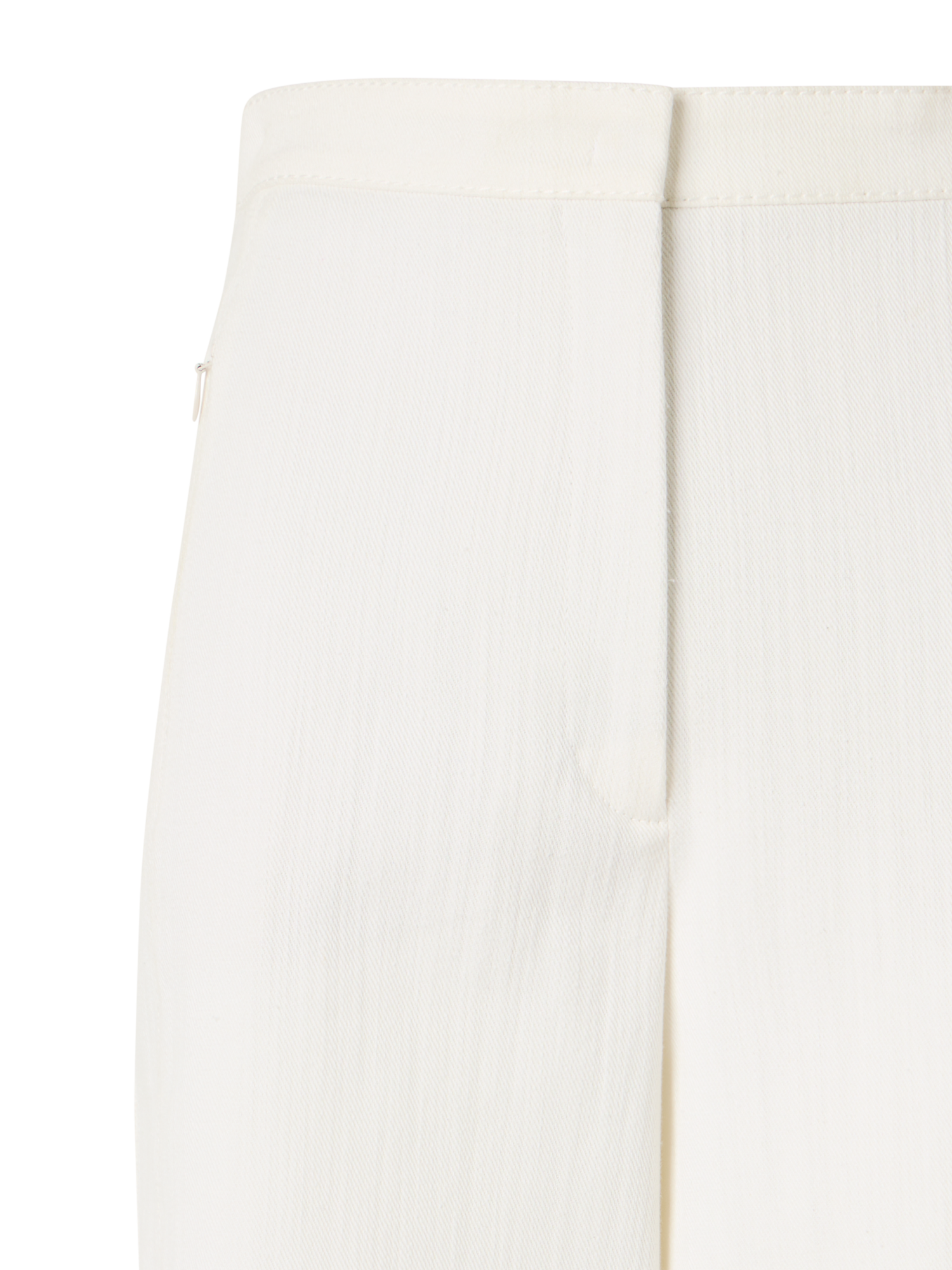 Designer Filip Wide-Leg Pants in Cotton-Stretch Denim - ecru
