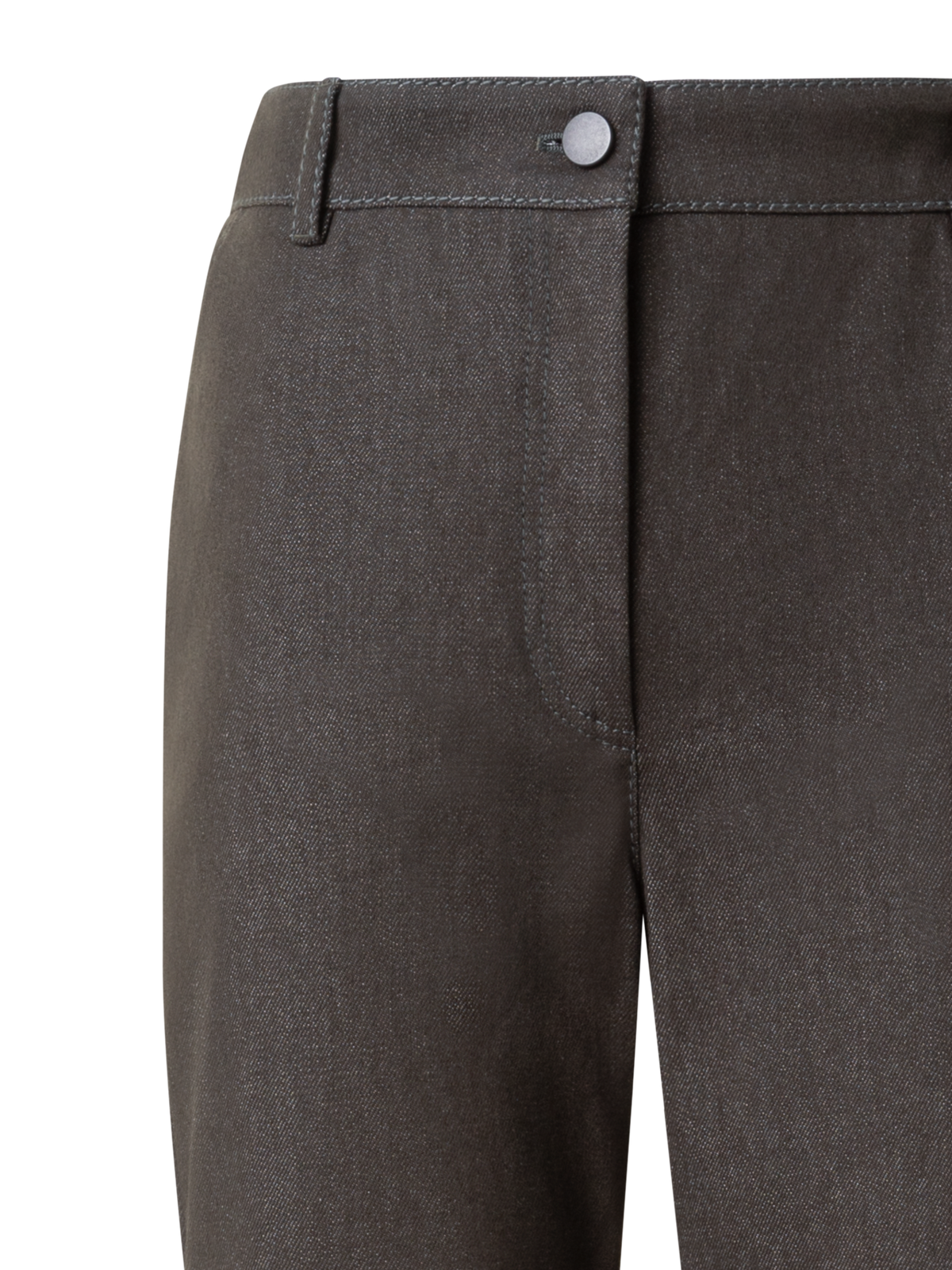 Designer Bootcut Stretch Cotton Denim Pants - neutral - brown