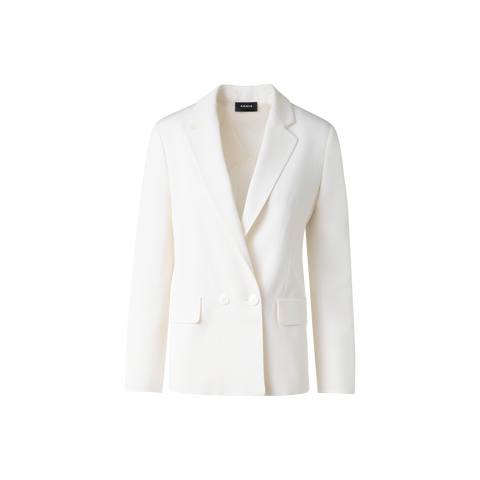 Zweireihiger Blazer aus Seiden-Shantung