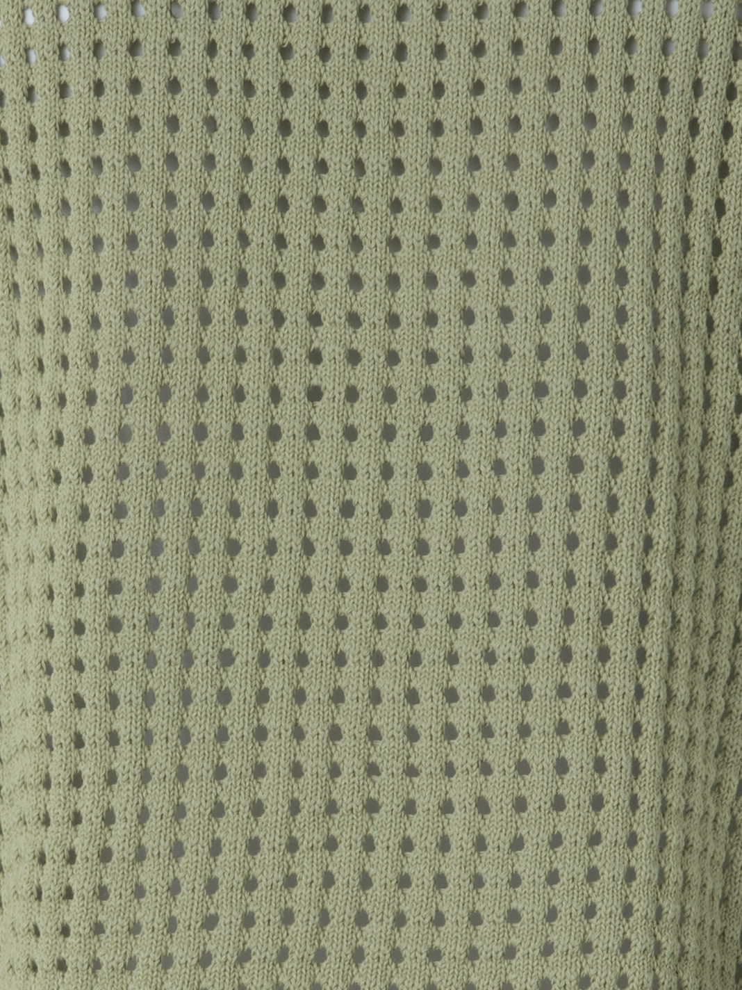 Designer Knit Sweater in Chunky Cotton Mesh - neutral - green