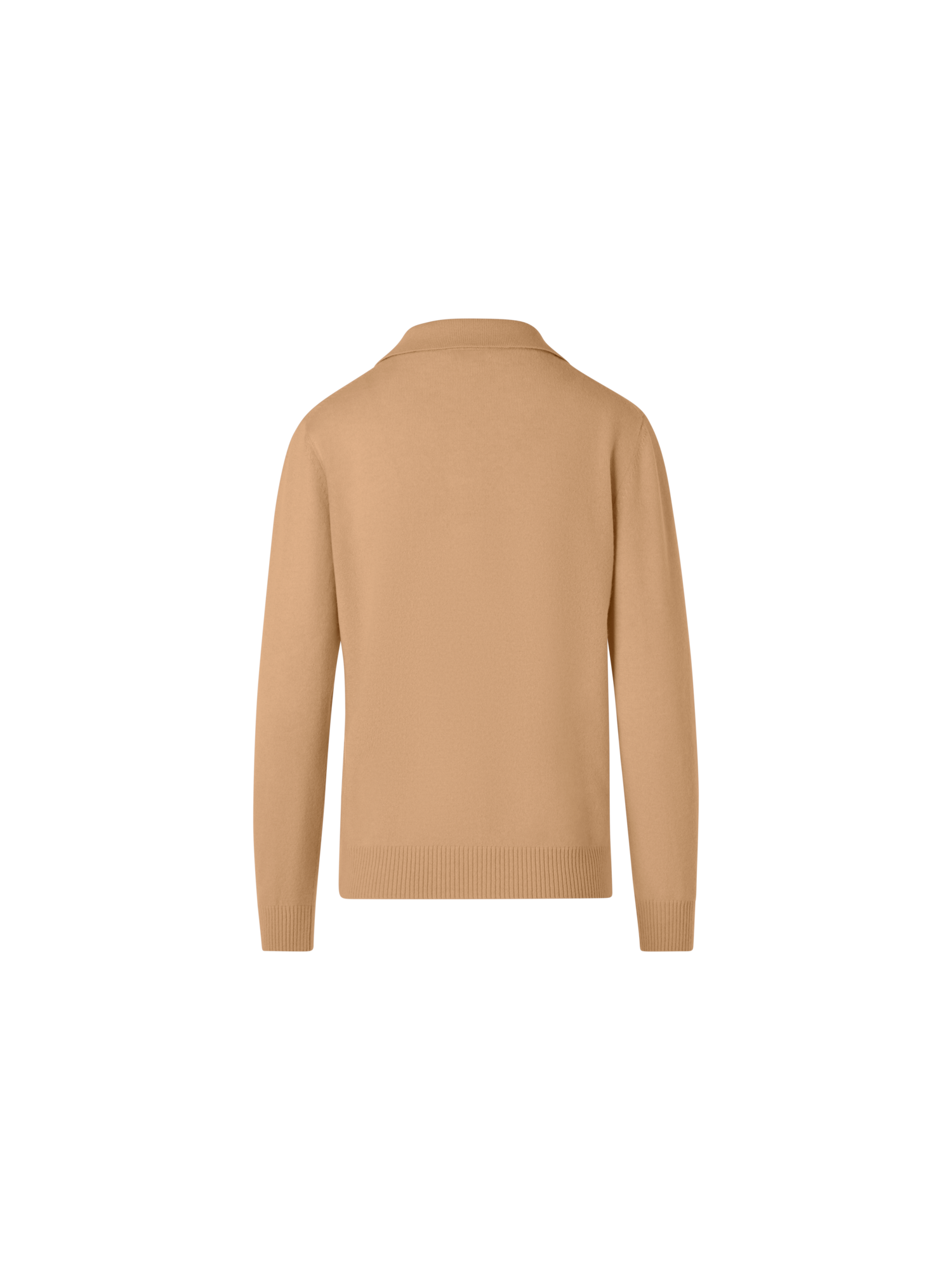 Designer Long-Sleeve Cashmere Knit Sweater - brown