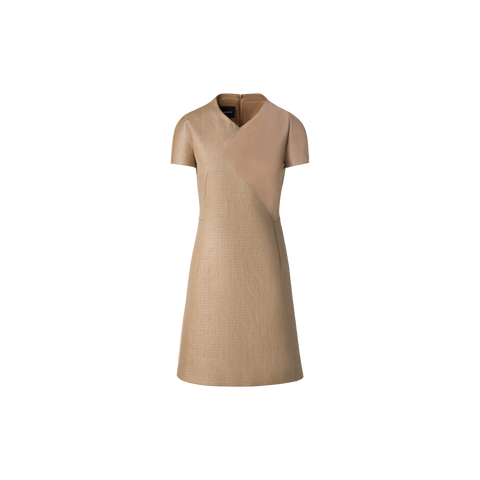 cotton on leather dress Cotton Poplin Leather Trim Wren Dress Lela Rose