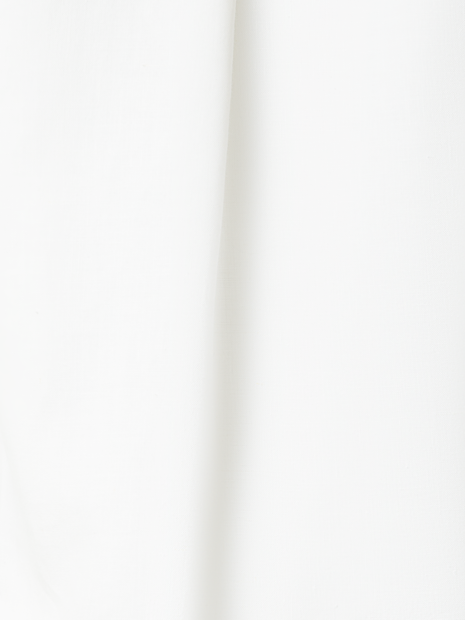 Designer Cropped Washed Linen Blouse - neutral - ecru - white