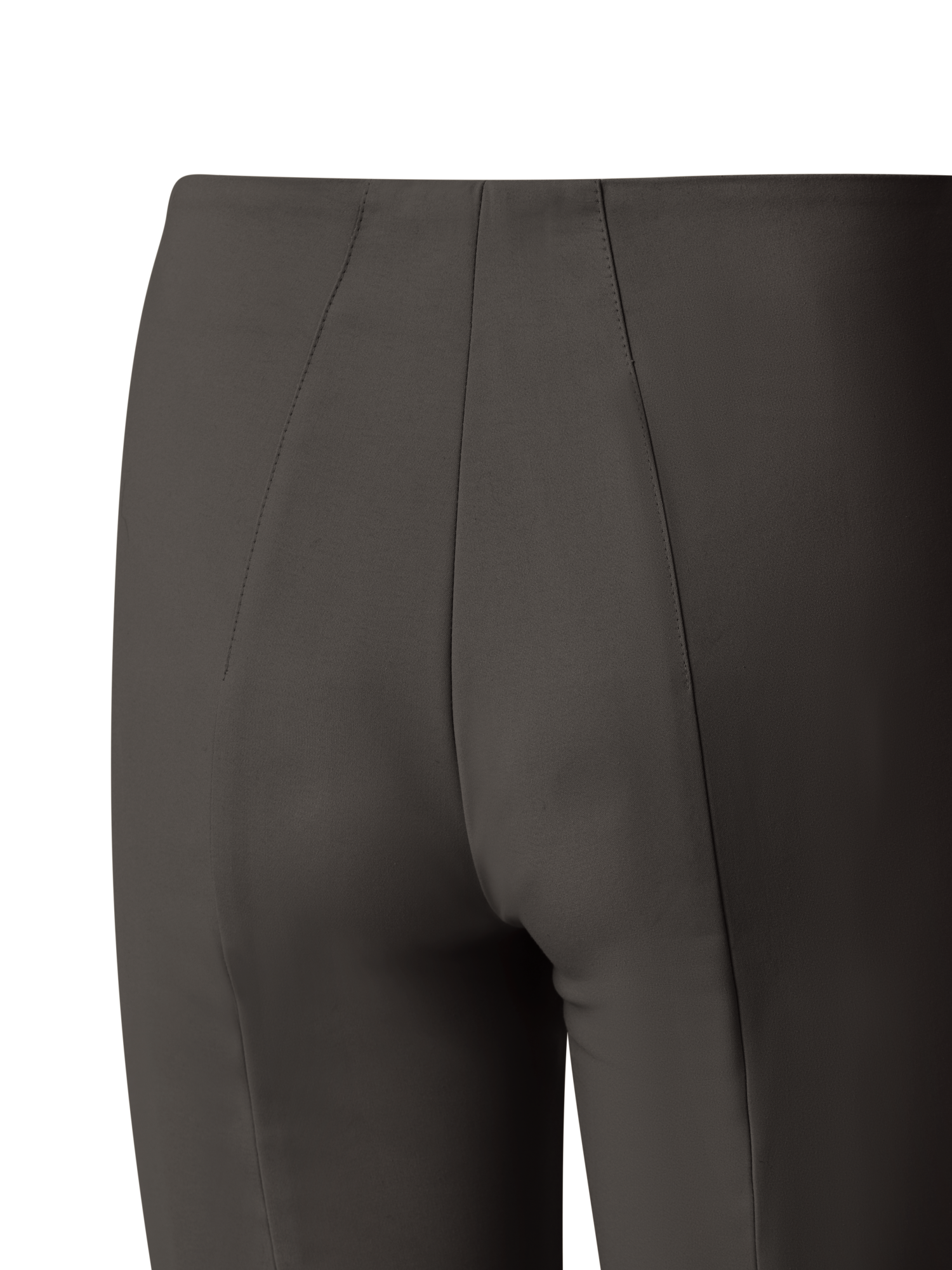 Designer Slim Cotton Techno Stretch Pants - brown