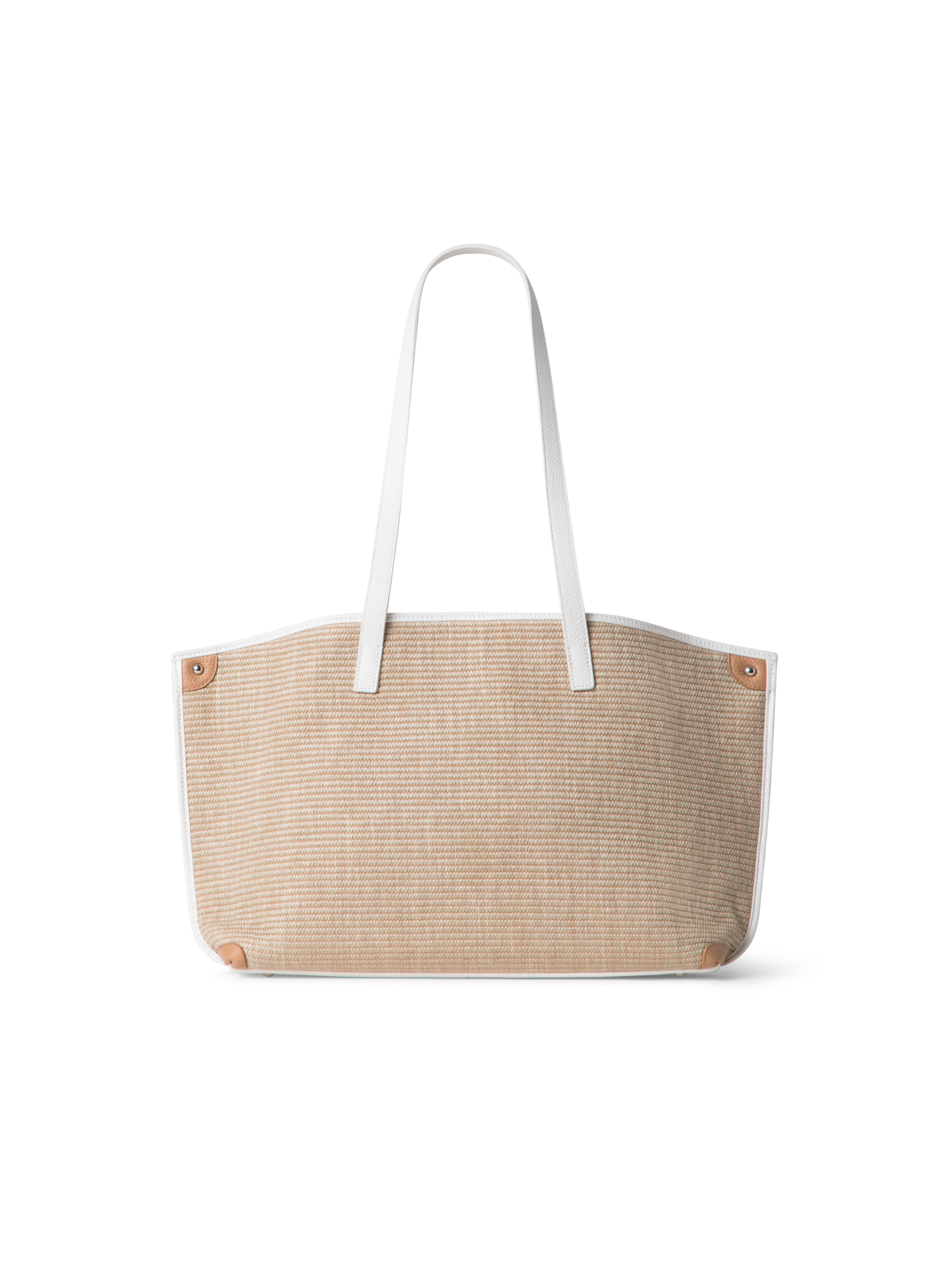 Designer Ai Small Shoulder Tote - neutral - multicolor - beige - white