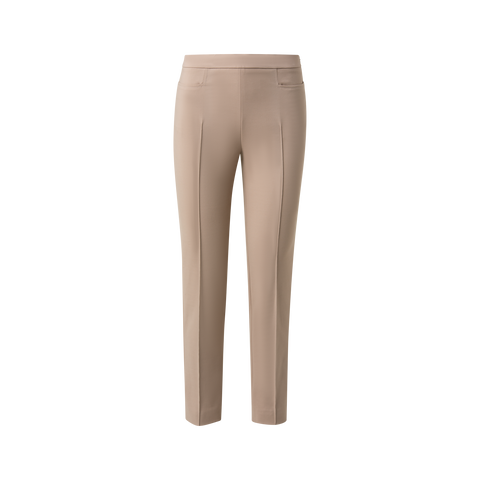 Cropped Slim Hose aus Baumwoll-Techno-Stretch