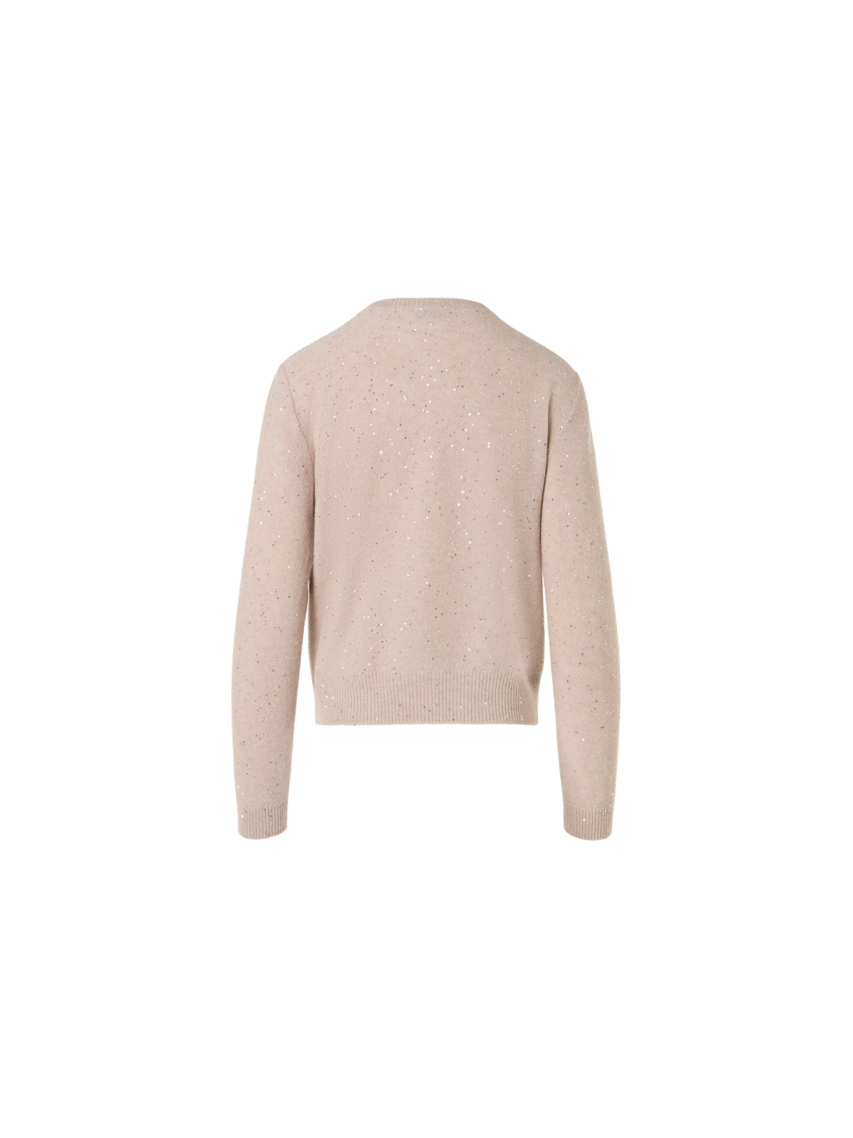 Designer Long-Sleeve Wool-Cashmere Knit Cardigan - beige