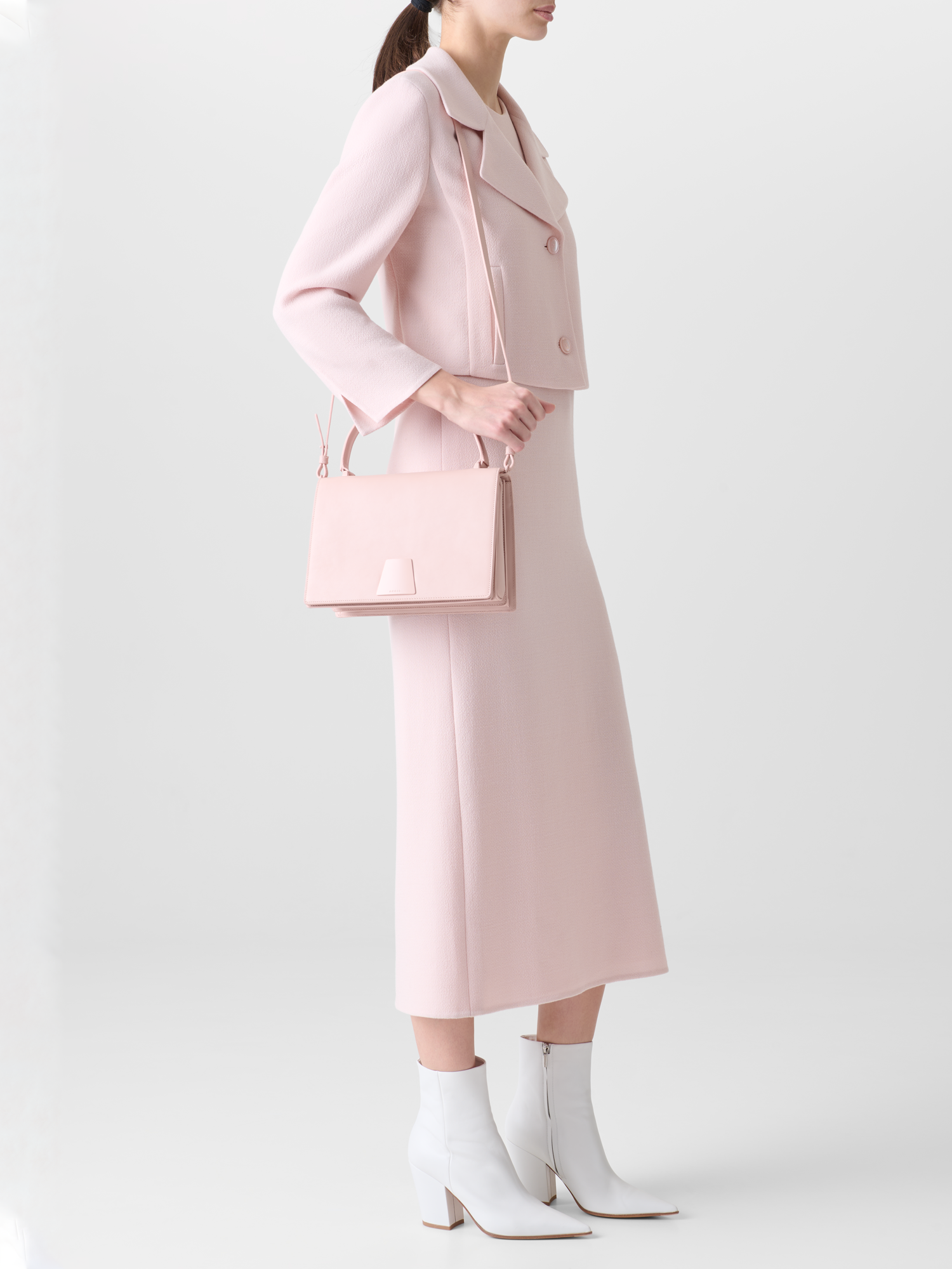 Designer Alice Medium Top Handle Bag - pastel - pink 