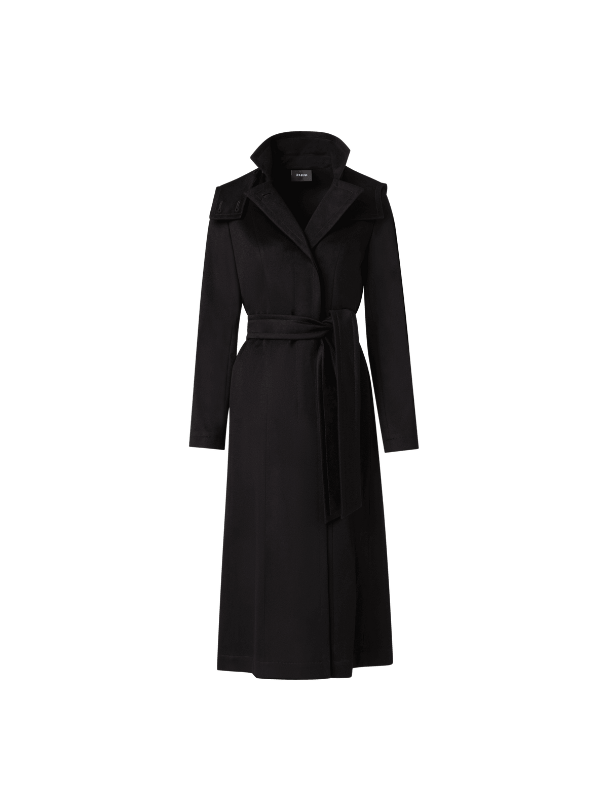 Designer Storm System® Cashmere Coat - black