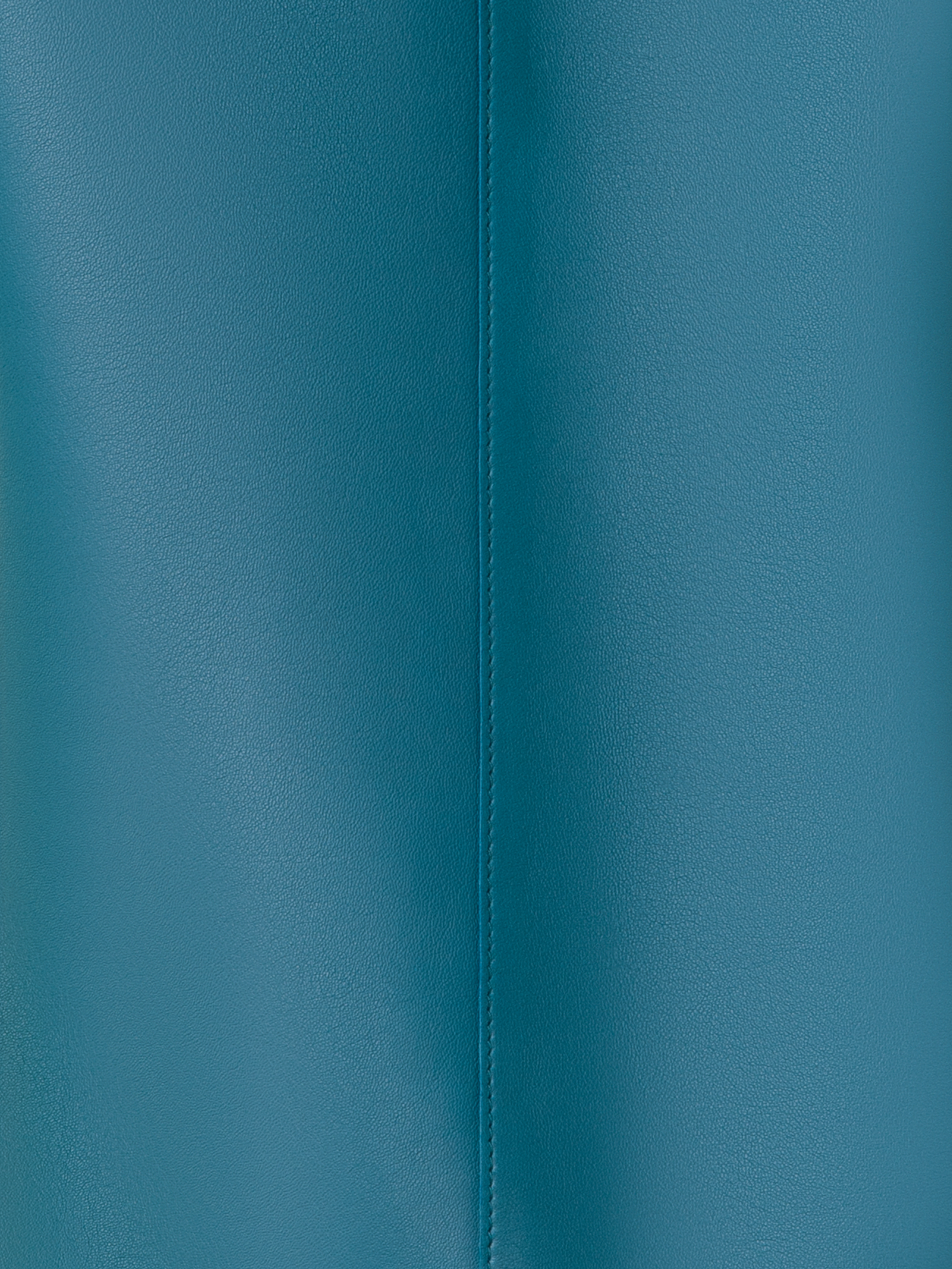 Designer Leather Blouse with Short Kimono Sleeves - green