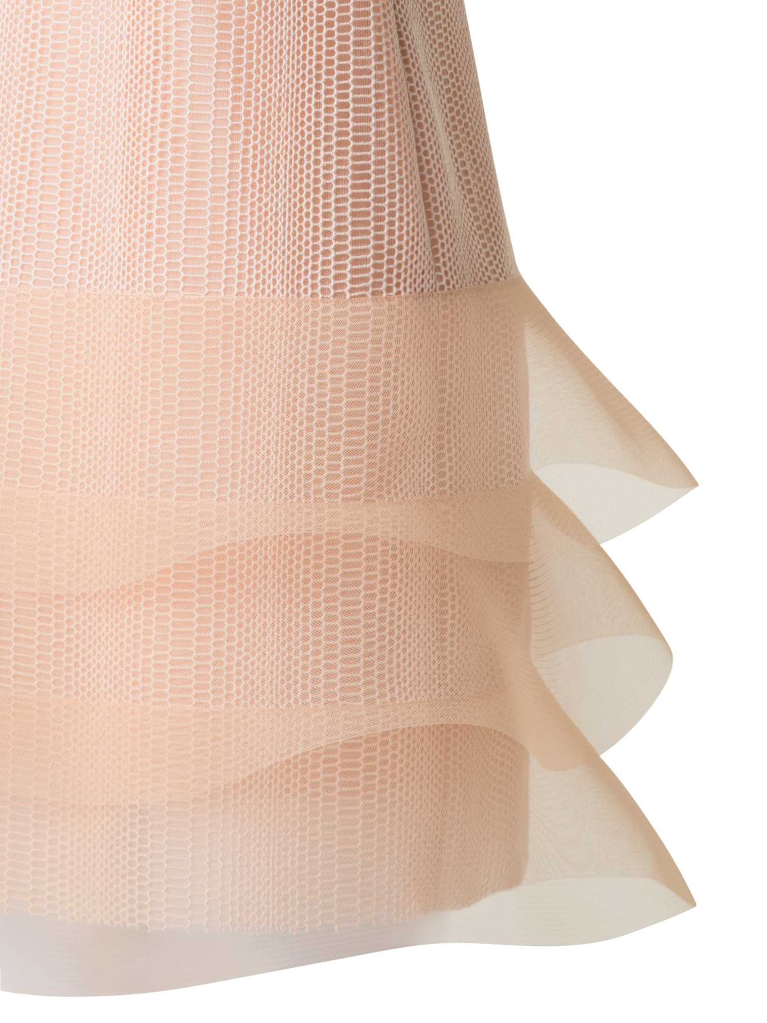 Designer Embroided Cocktail Dress with Waves - neutral - pastel - beige