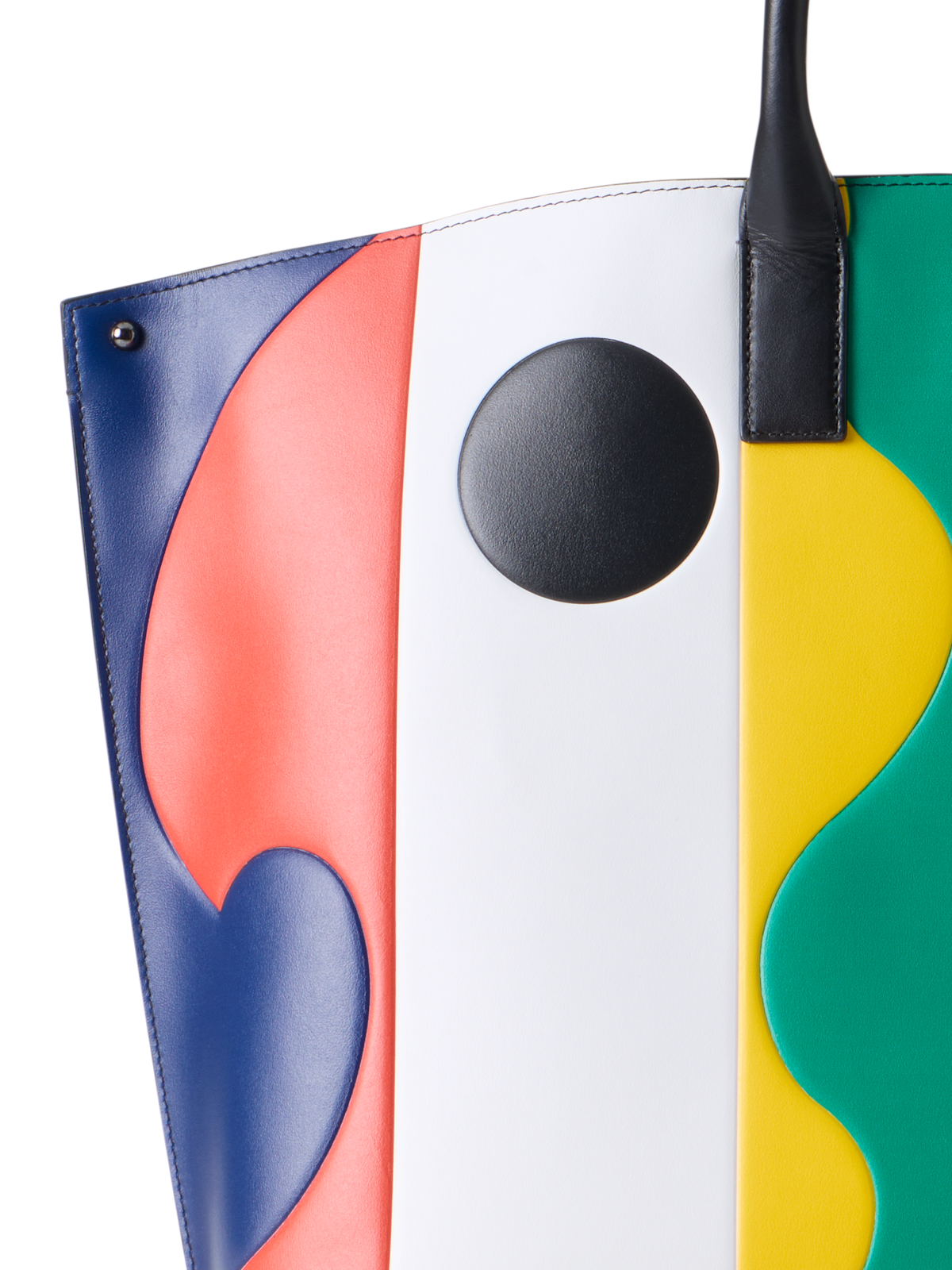 Designer Ai Medium Top Handle Tote Bag - multicolor